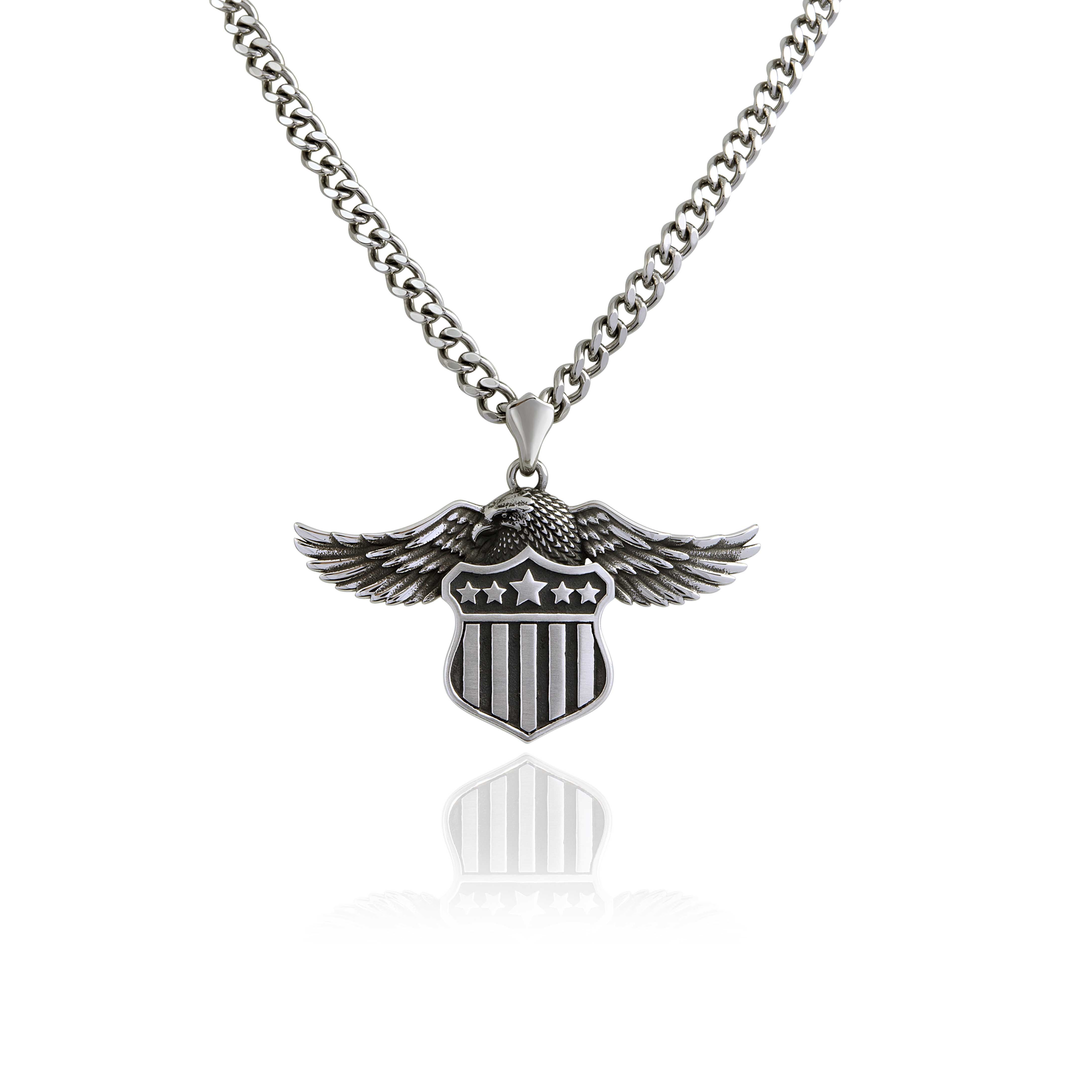 Freedom Wings Necklace Steel Horse Jewelry