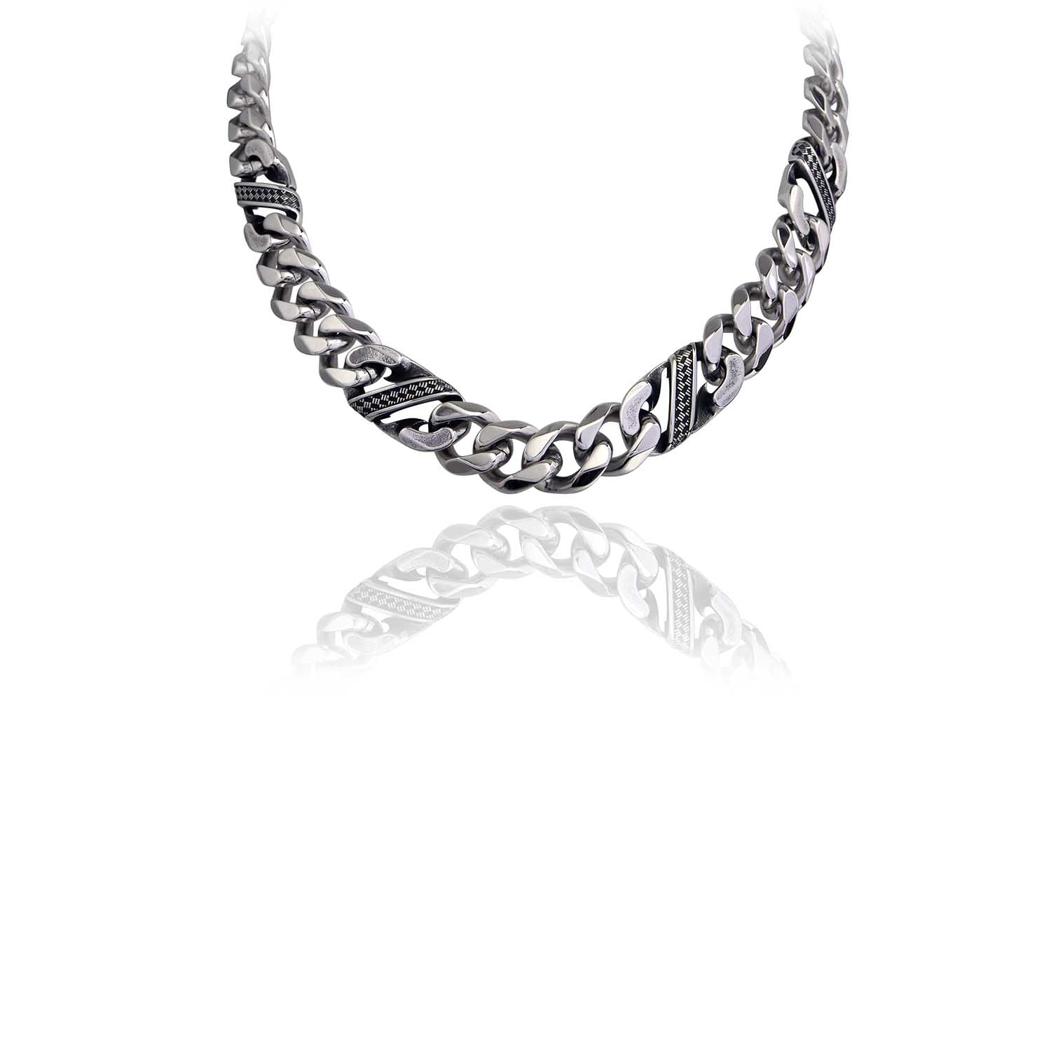 Bling Double Link Chain Necklace