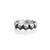 Tempest Skull & Stone Stacking Ring Set Steel Horse Jewelry