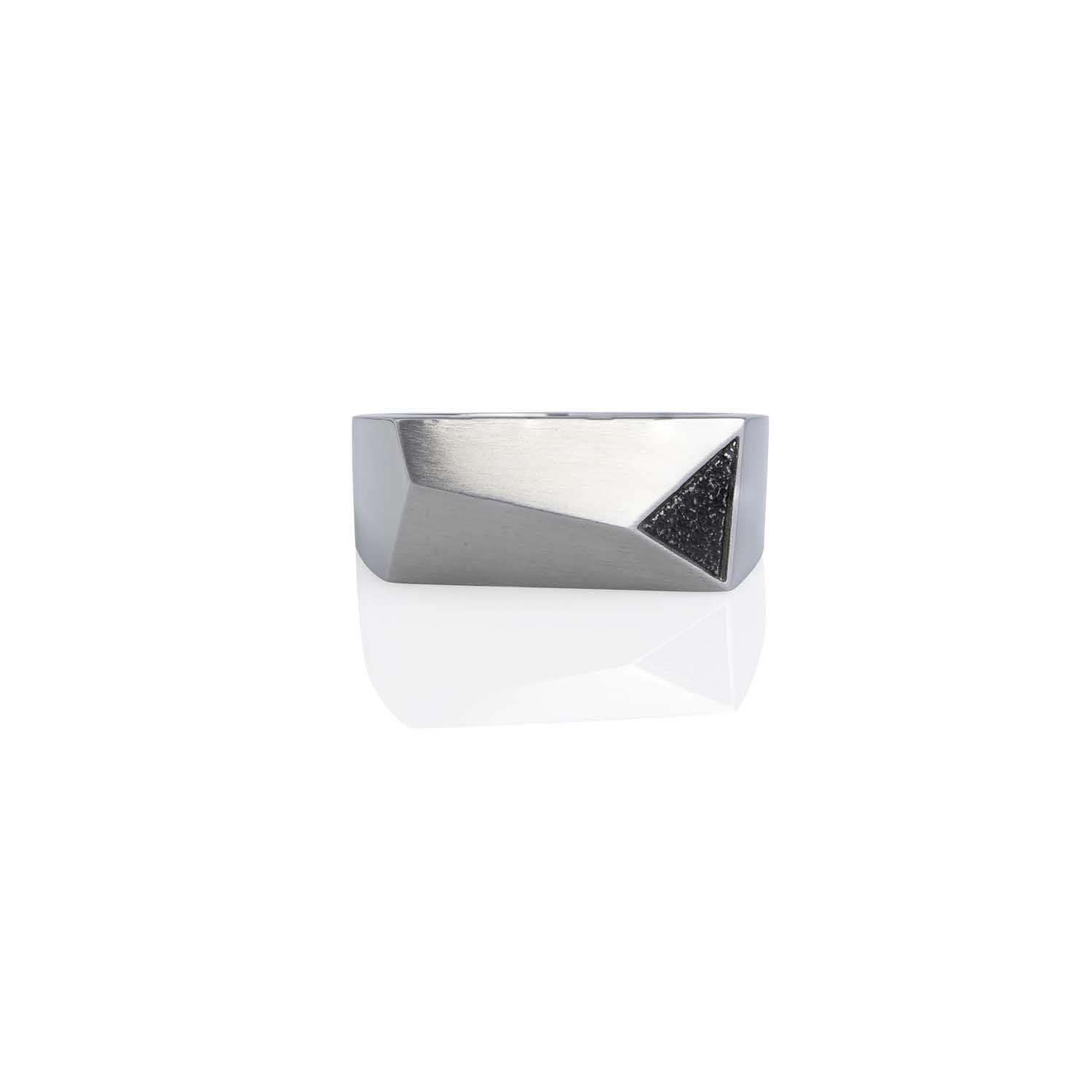 Bevel Edge Rectangle Ring