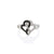 Contrasting Hearts Ring Steel Horse Jewelry