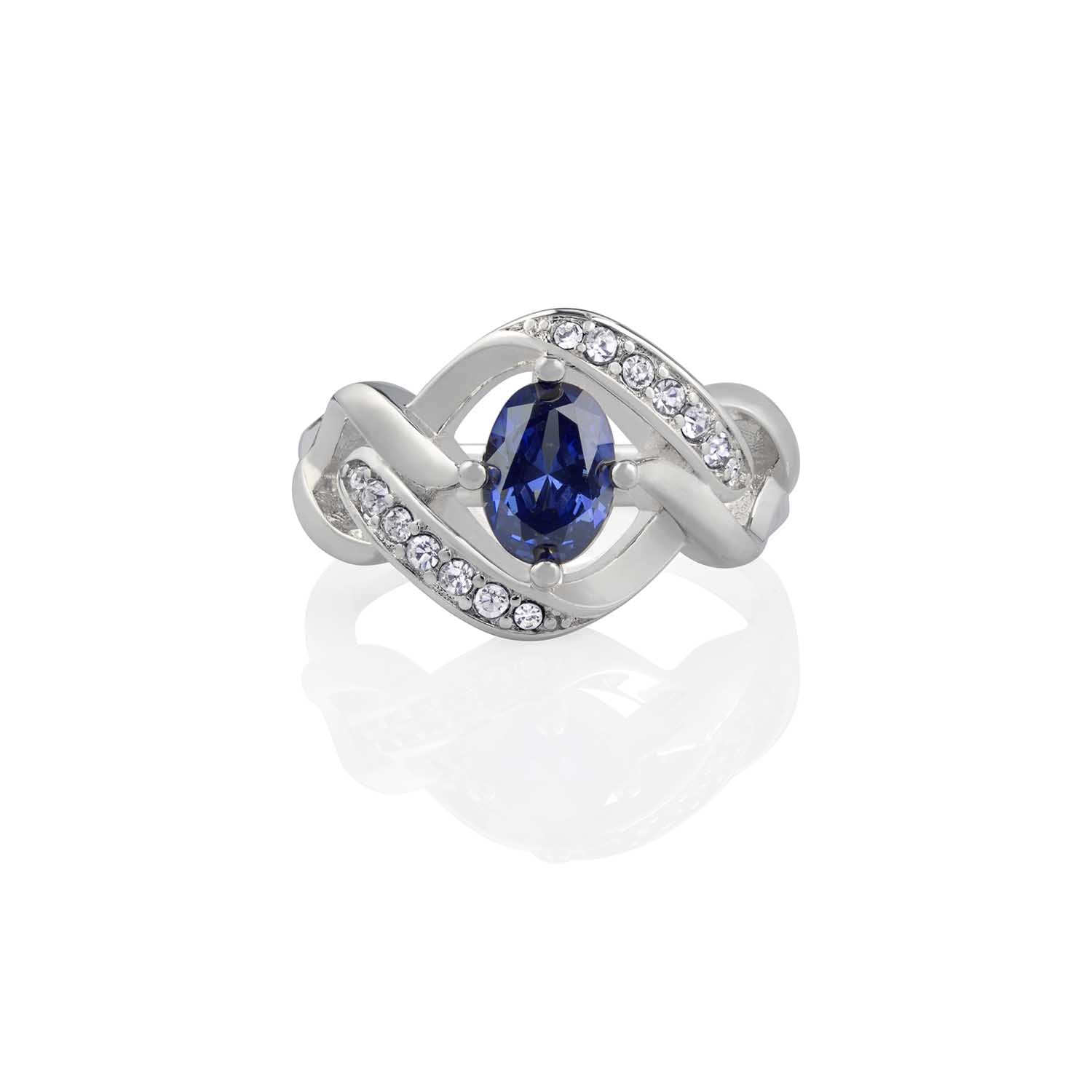 Blue Teardrop Ring