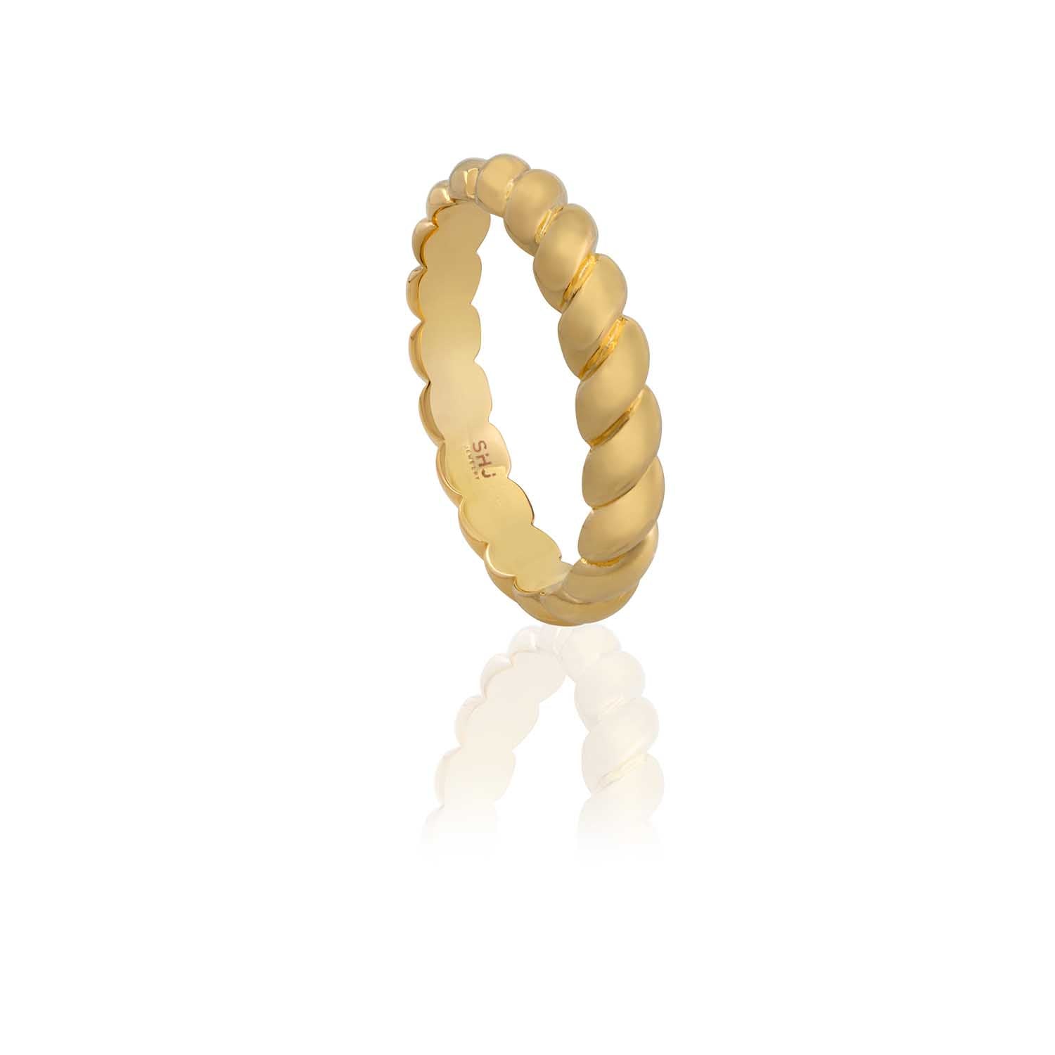 Rope Stacking Ring Steel Horse Jewelry