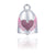 Pink Bling Heart & Wings Road Bell Steel Horse Jewelry