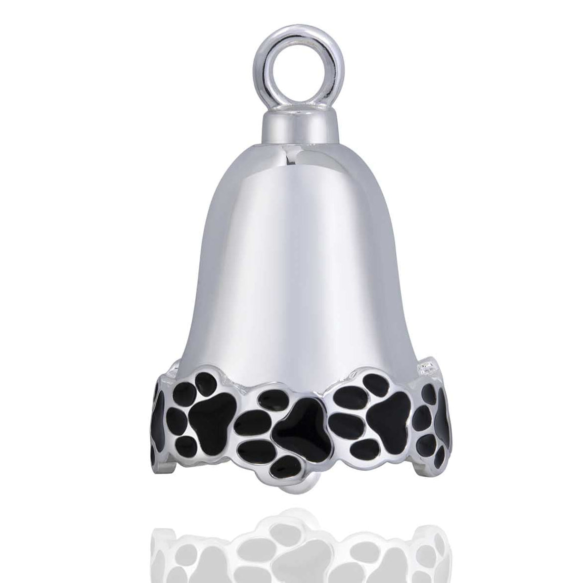 Paw Footprints Road Bell Steel Horse Jewelry