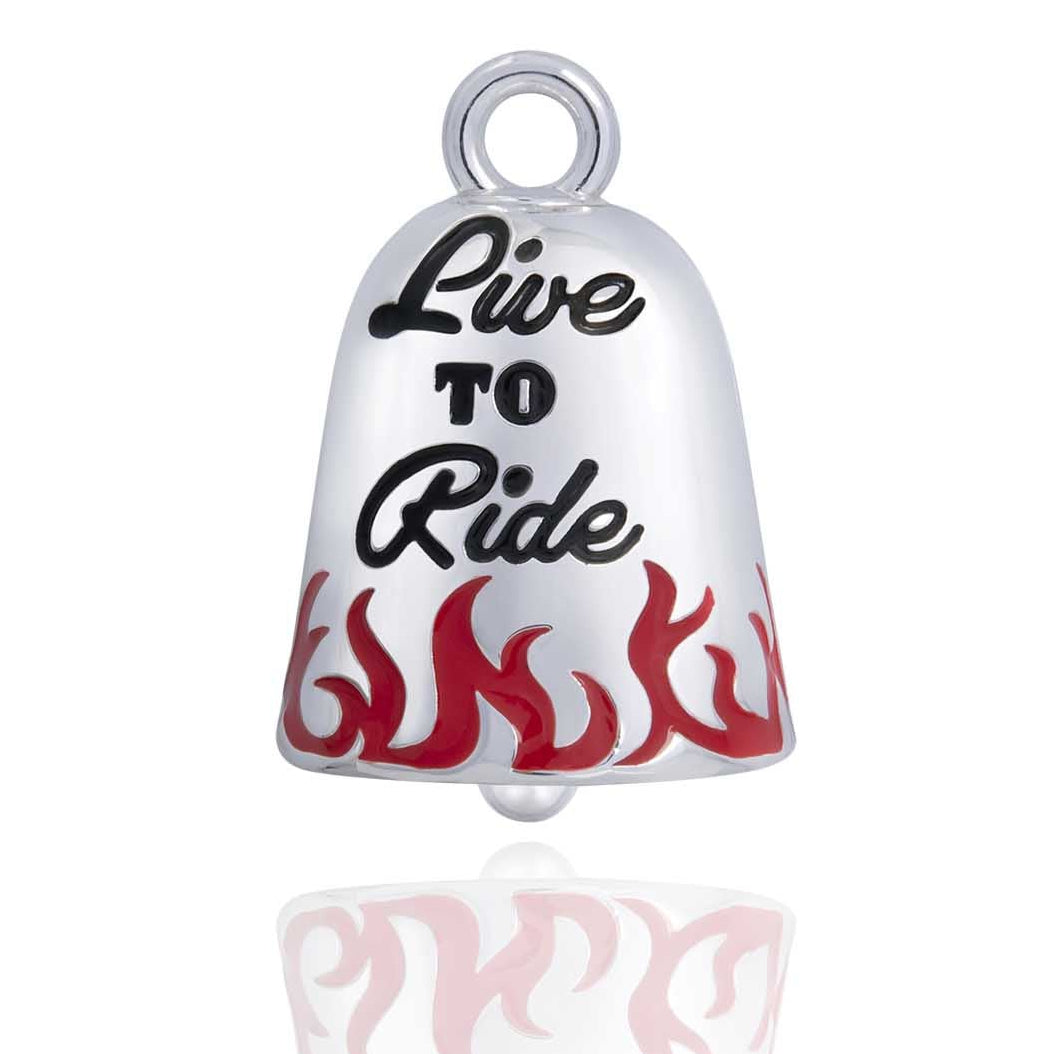 "Live To Ride" Road Bell Steel Horse Jewelry