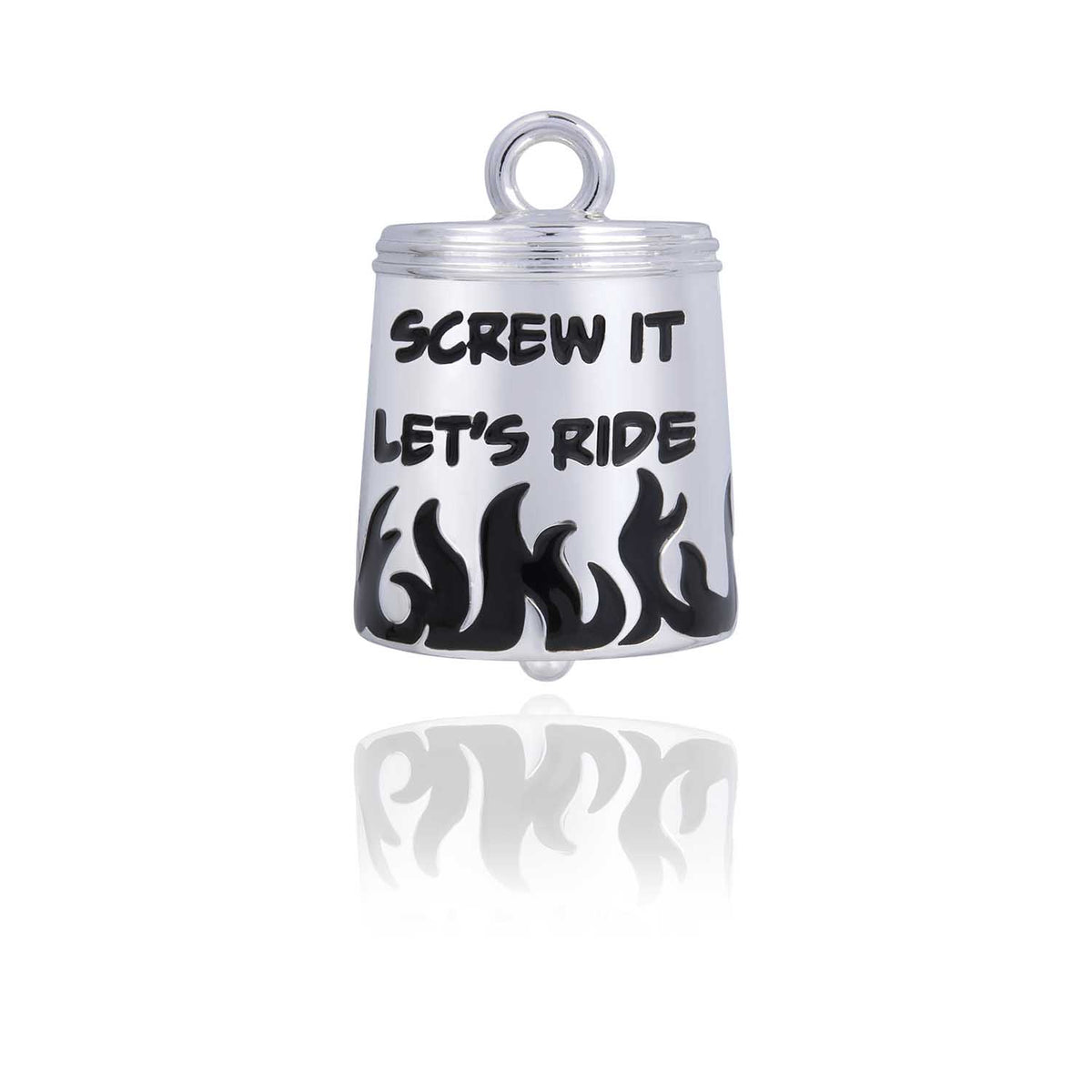 &quot;Screw It Let&#39;s Ride&quot; Road Bell Steel Horse Jewelry