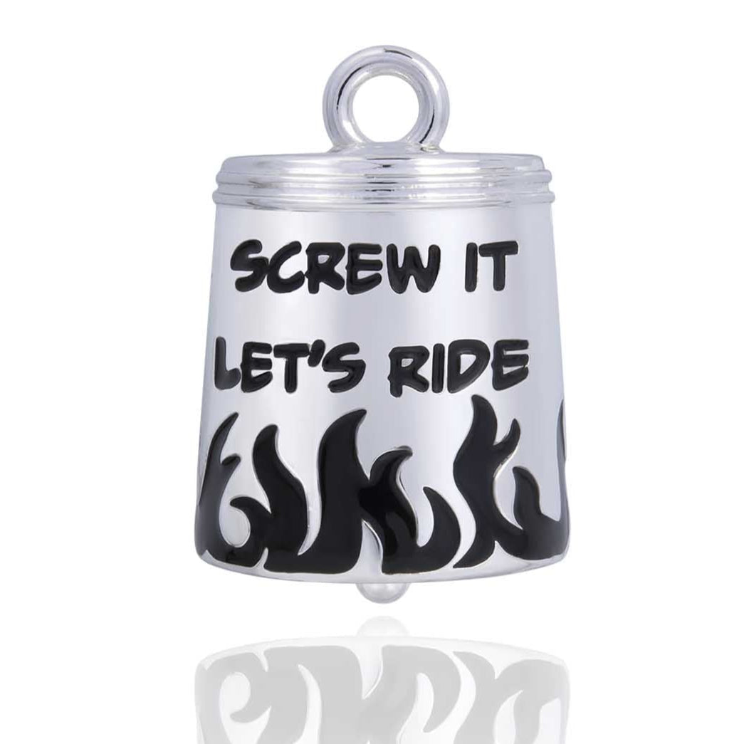 "Screw It Let's Ride" Road Bell Steel Horse Jewelry