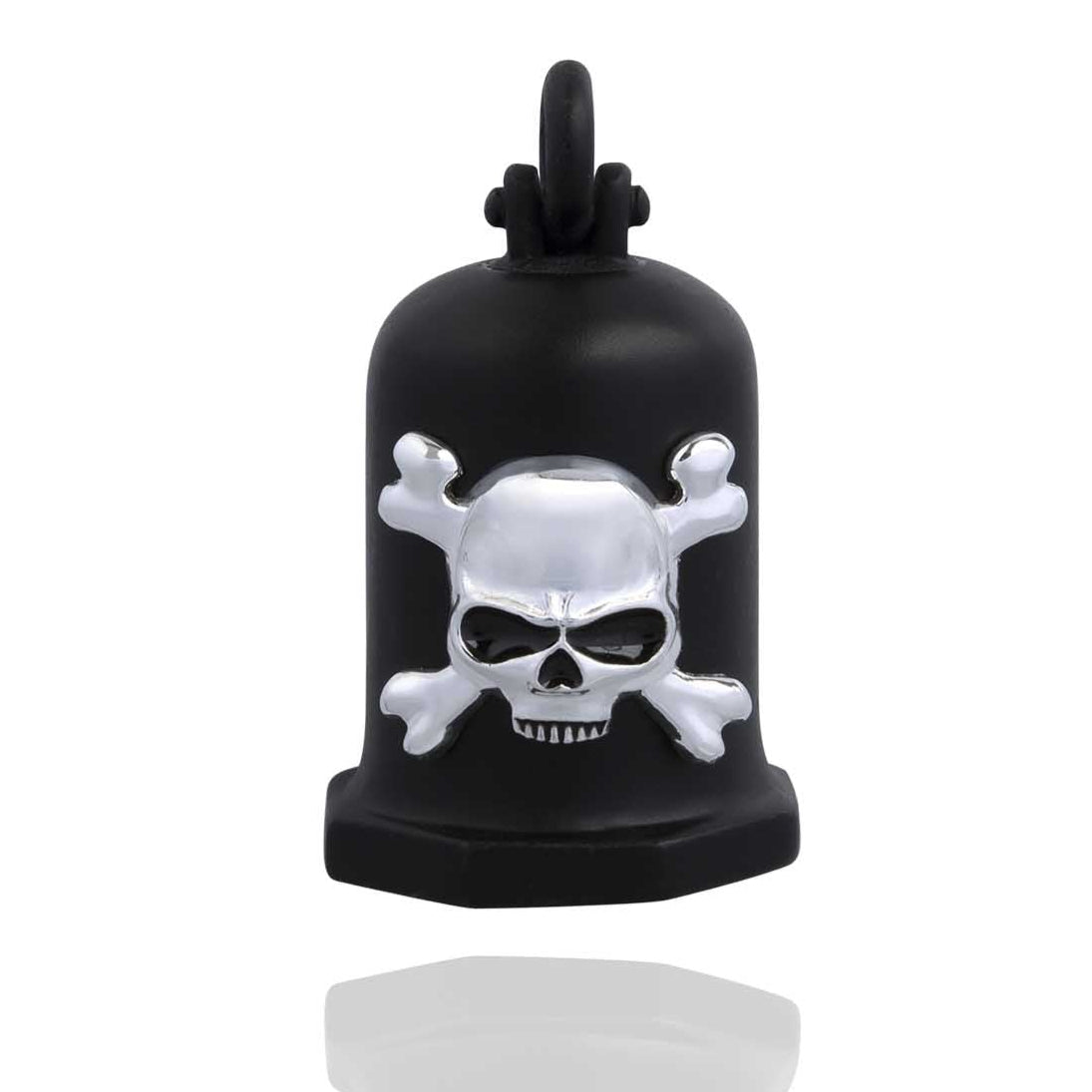 Black Bell with Skull & Crossbones Steel Horse Jewelry