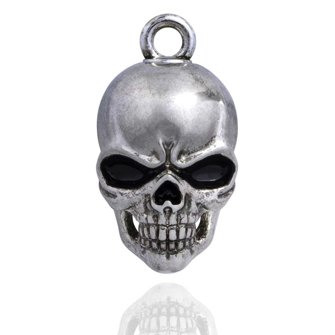 Silver Sentinel Skull Road Bell Steel Horse Jewelry