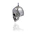 Silver Sentinel Skull Road Bell Steel Horse Jewelry