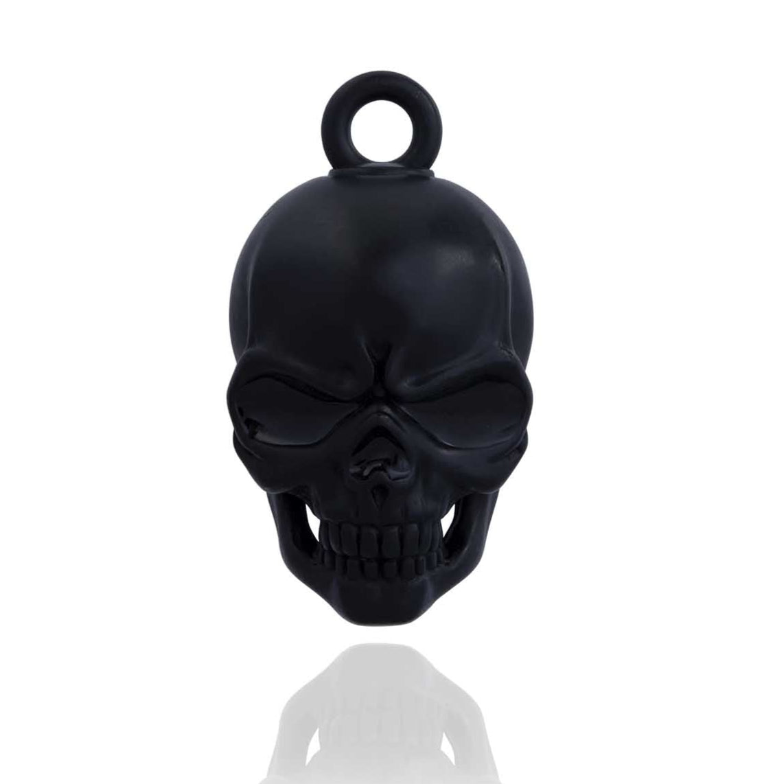 Black Sentinel Skull Road Bell Steel Horse Jewelry