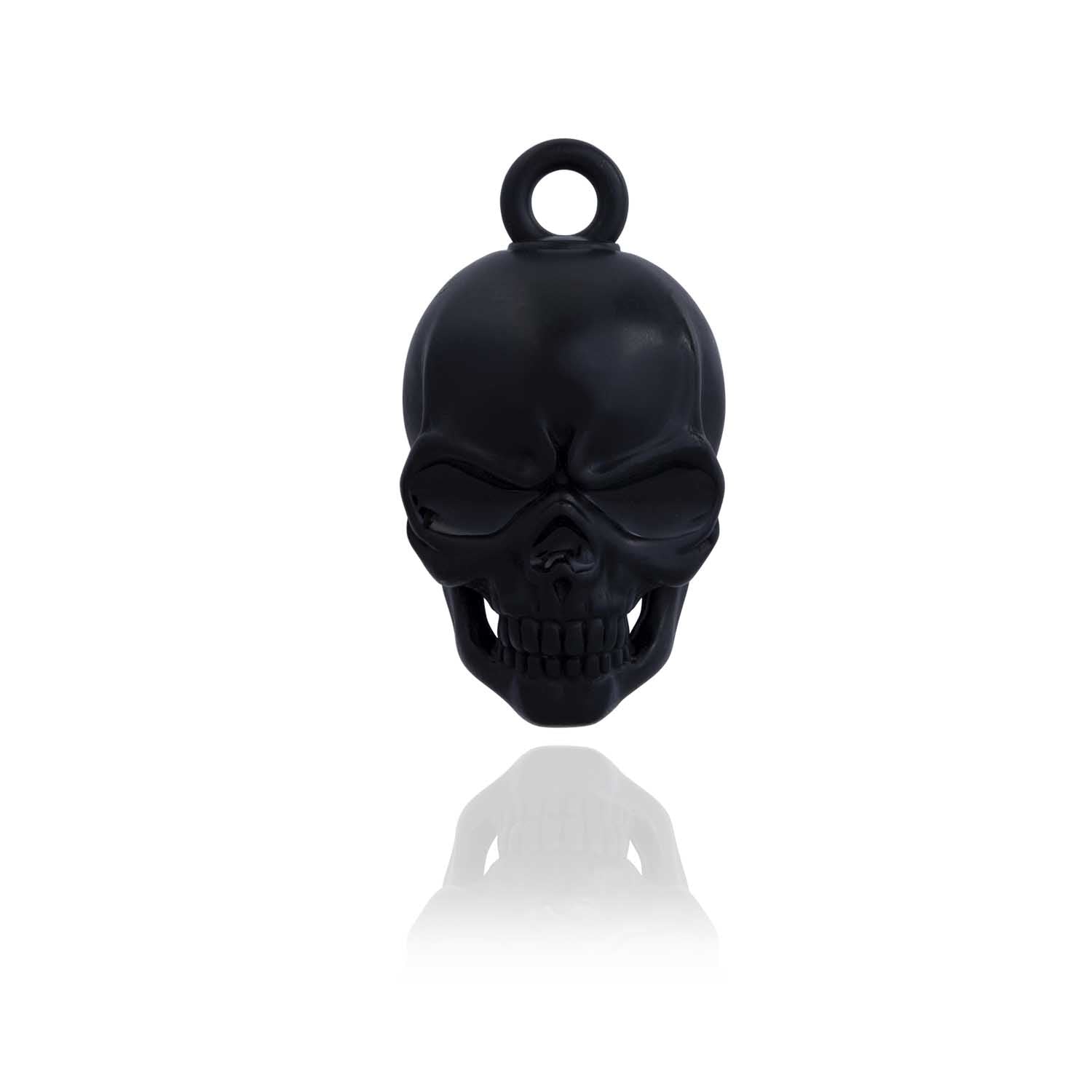 Black Sentinel Skull Road Bell Steel Horse Jewelry