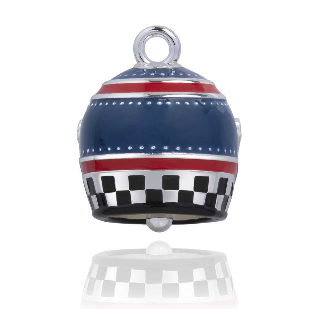 Blue & Red Helmet Road Bell