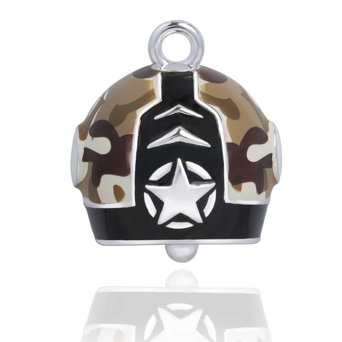 Brown Camo Helmet Road Bell