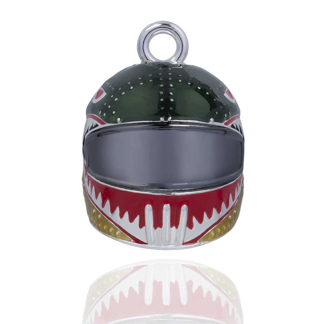 Green Warhawk Helmet Road Bell