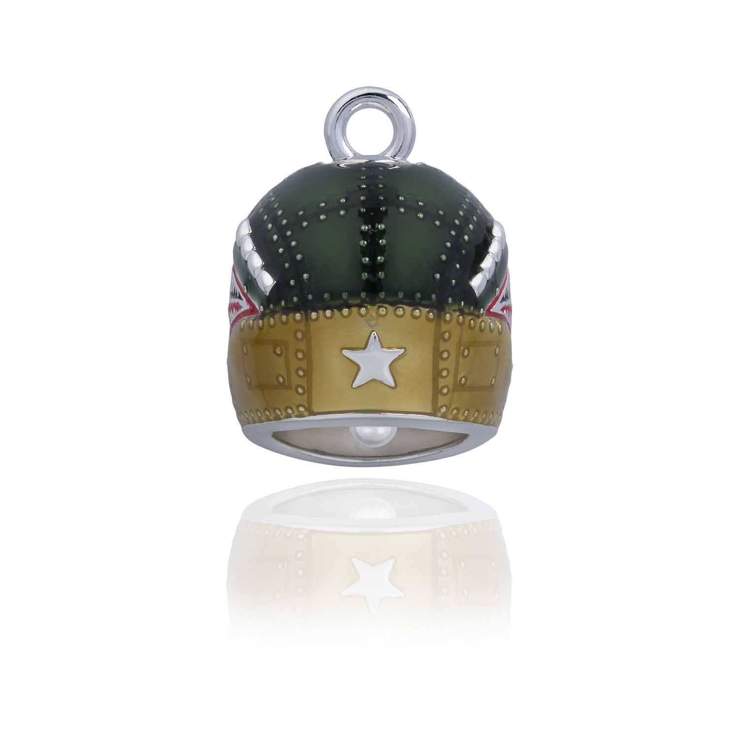 Green Warhawk Helmet Road Bell