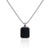 Carbon Fiber Dogtag Necklace Steel Horse Jewelry