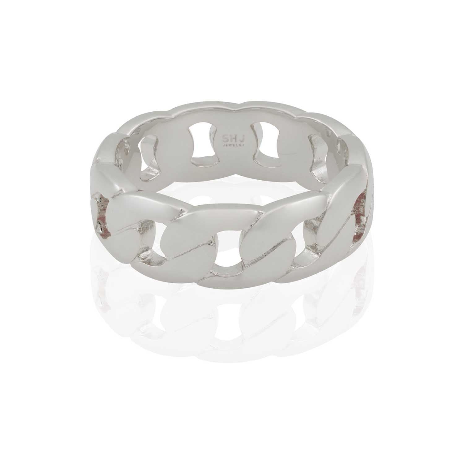 Cuban Chain Band Ring