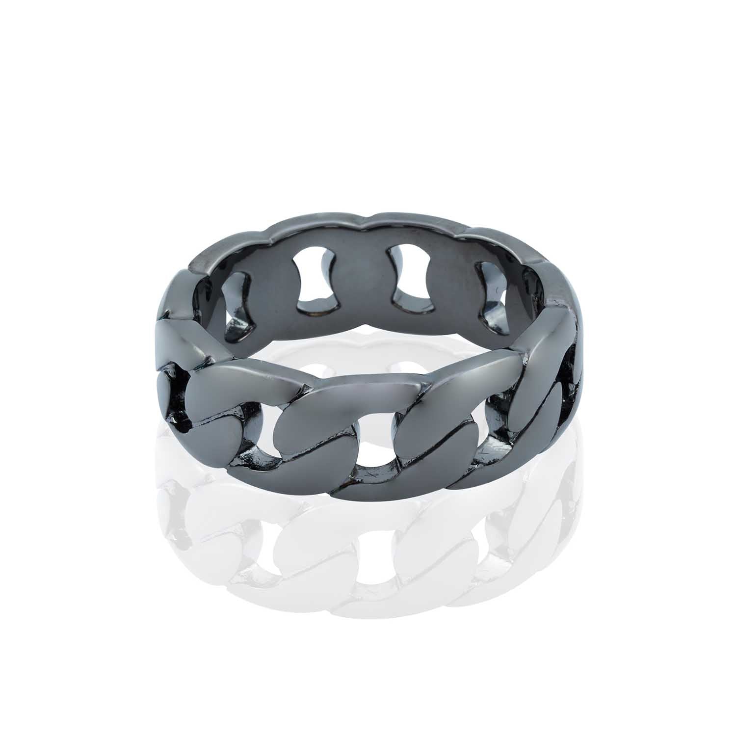 Cuban Chain Band Ring