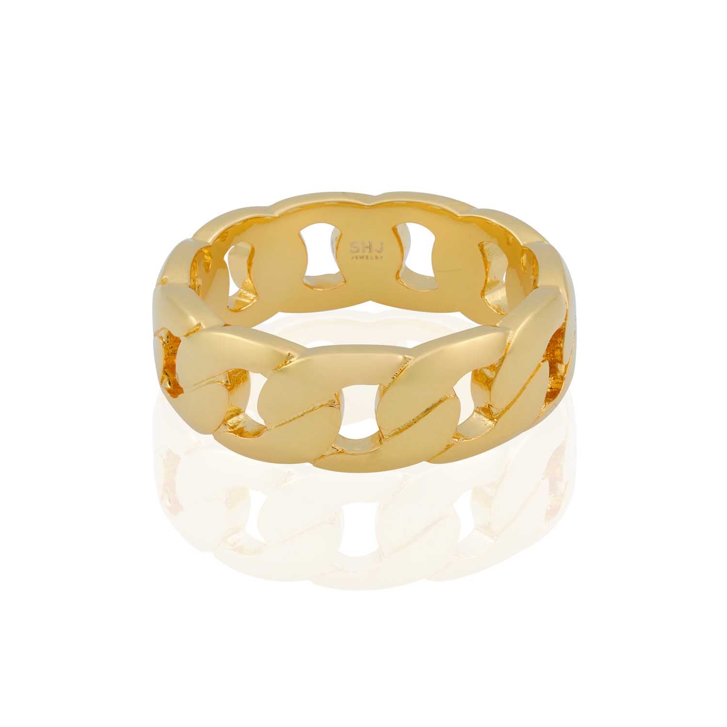 Cuban Chain Band Ring