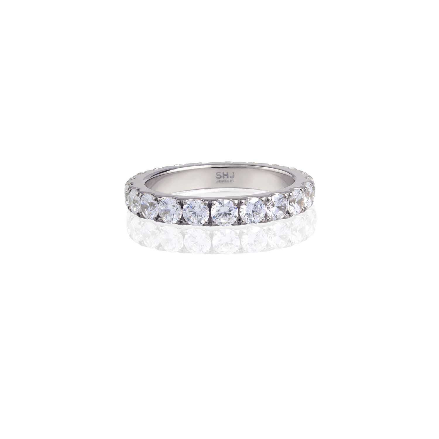 White Bling Eternity Ring