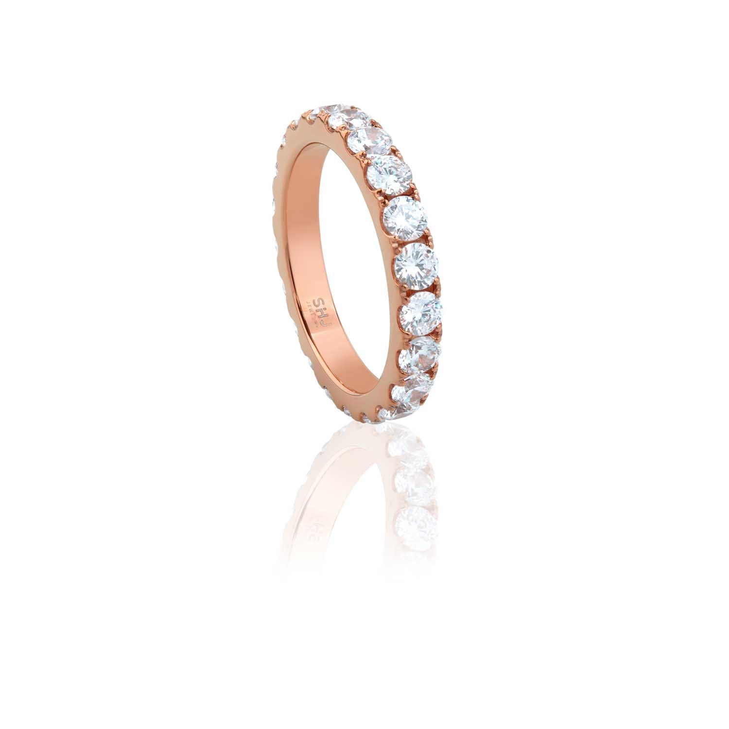 White Bling Eternity Ring