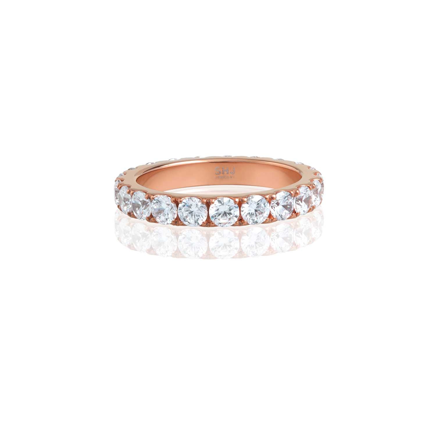 White Bling Eternity Ring