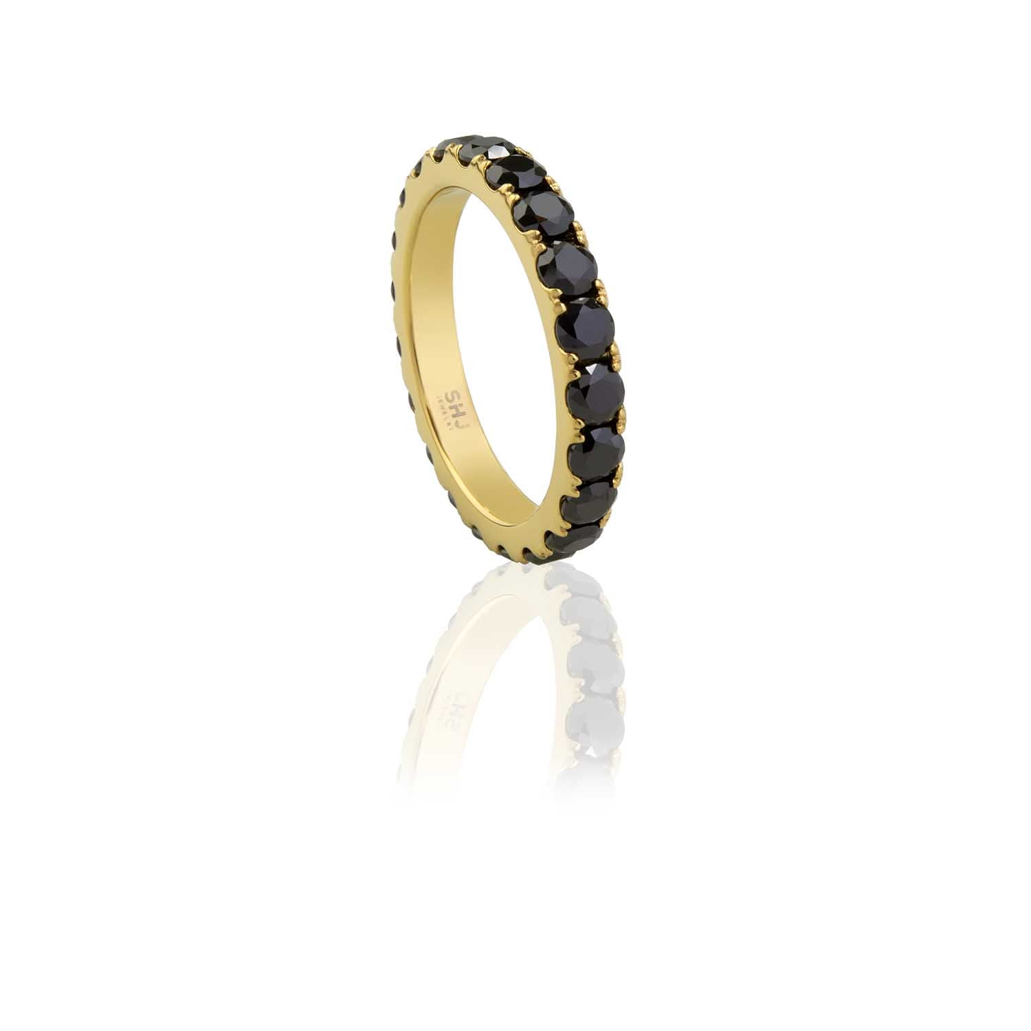 Black Bling Eternity Ring