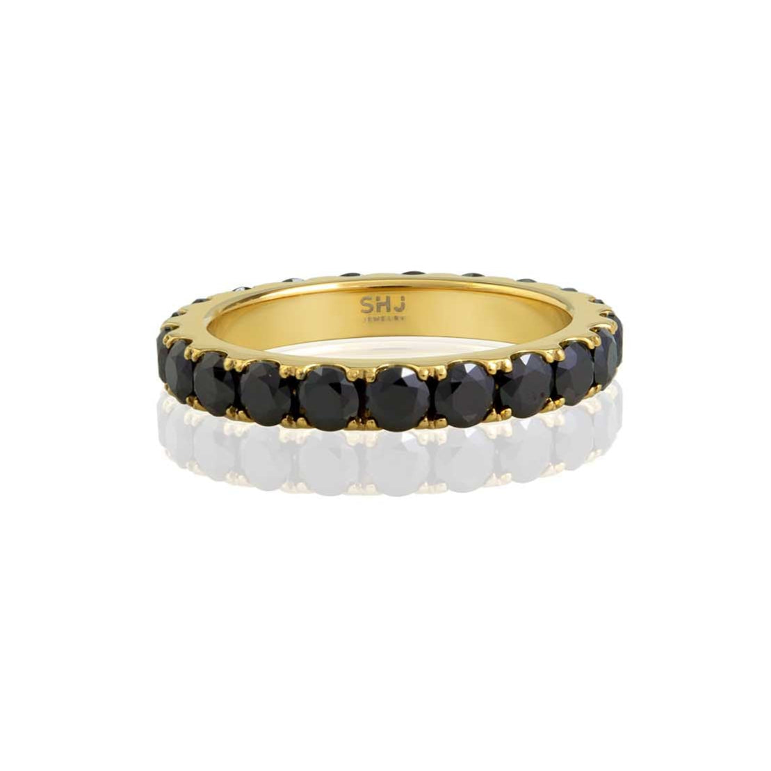 Black Bling Eternity Ring