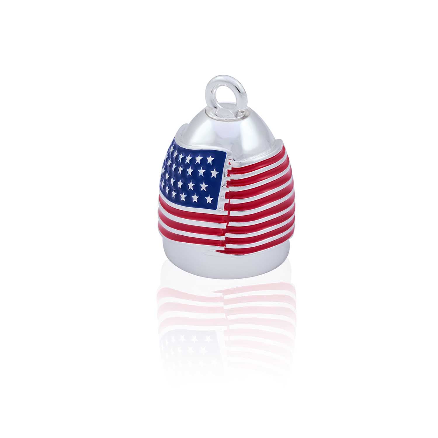 American Flag Road Bell Steel Horse Jewelry