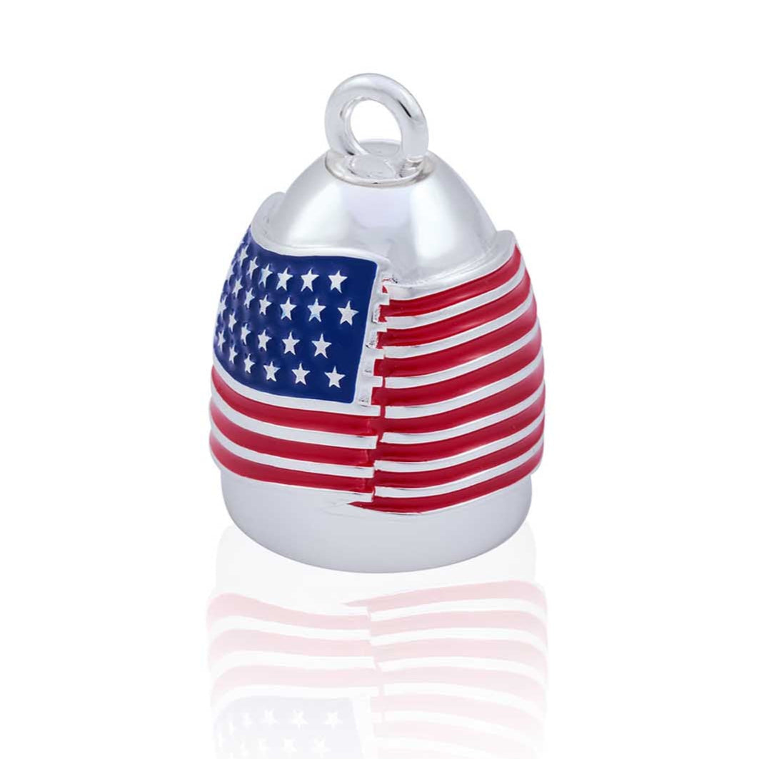 American Flag Road Bell Steel Horse Jewelry