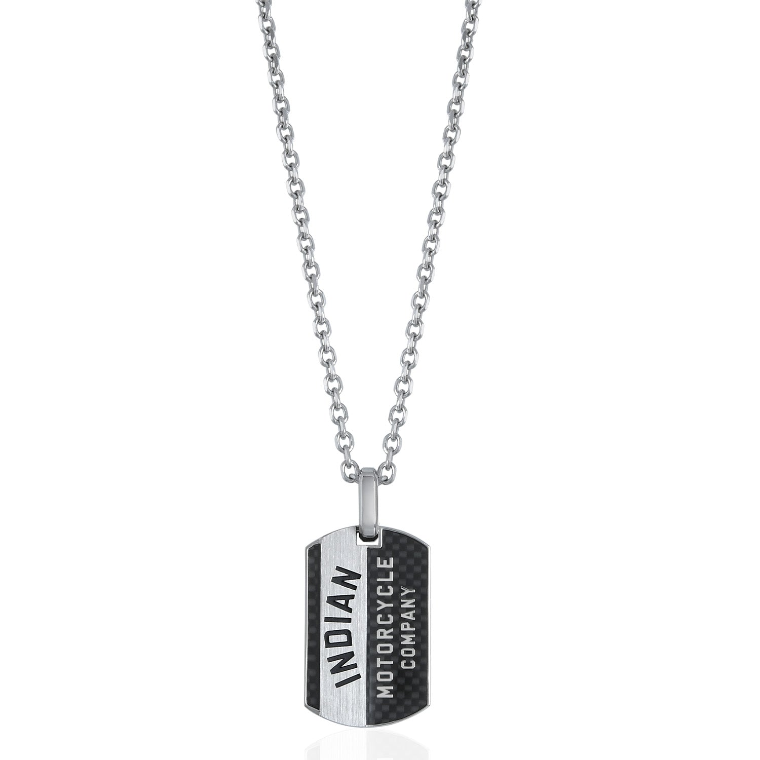 Carbon Fiber Dog Tag Necklace