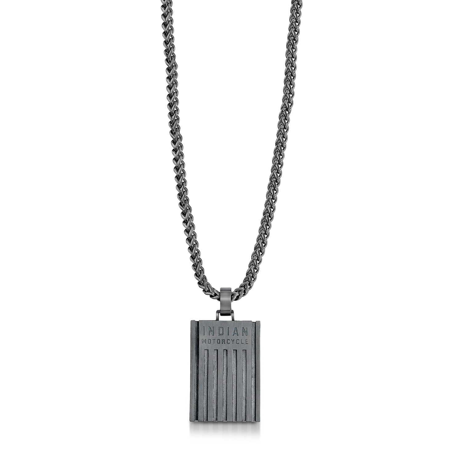 Engine Lines Necklace in Gunmetal