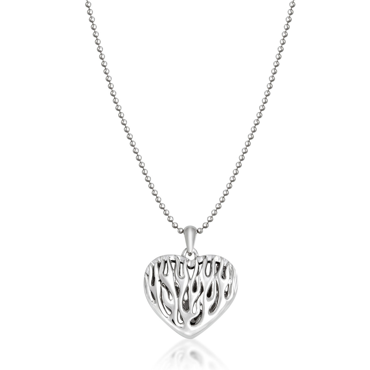 Flame Heart Necklace