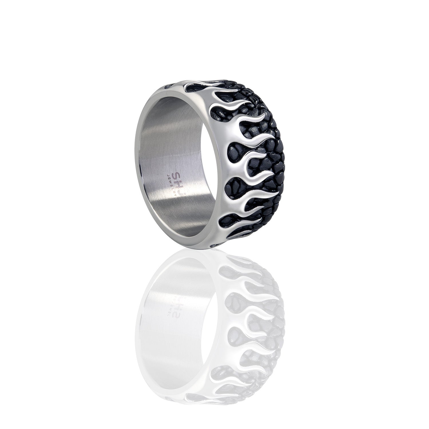 Inferno Serpent Band Ring