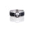 Obsidian Link Skull Band Ring