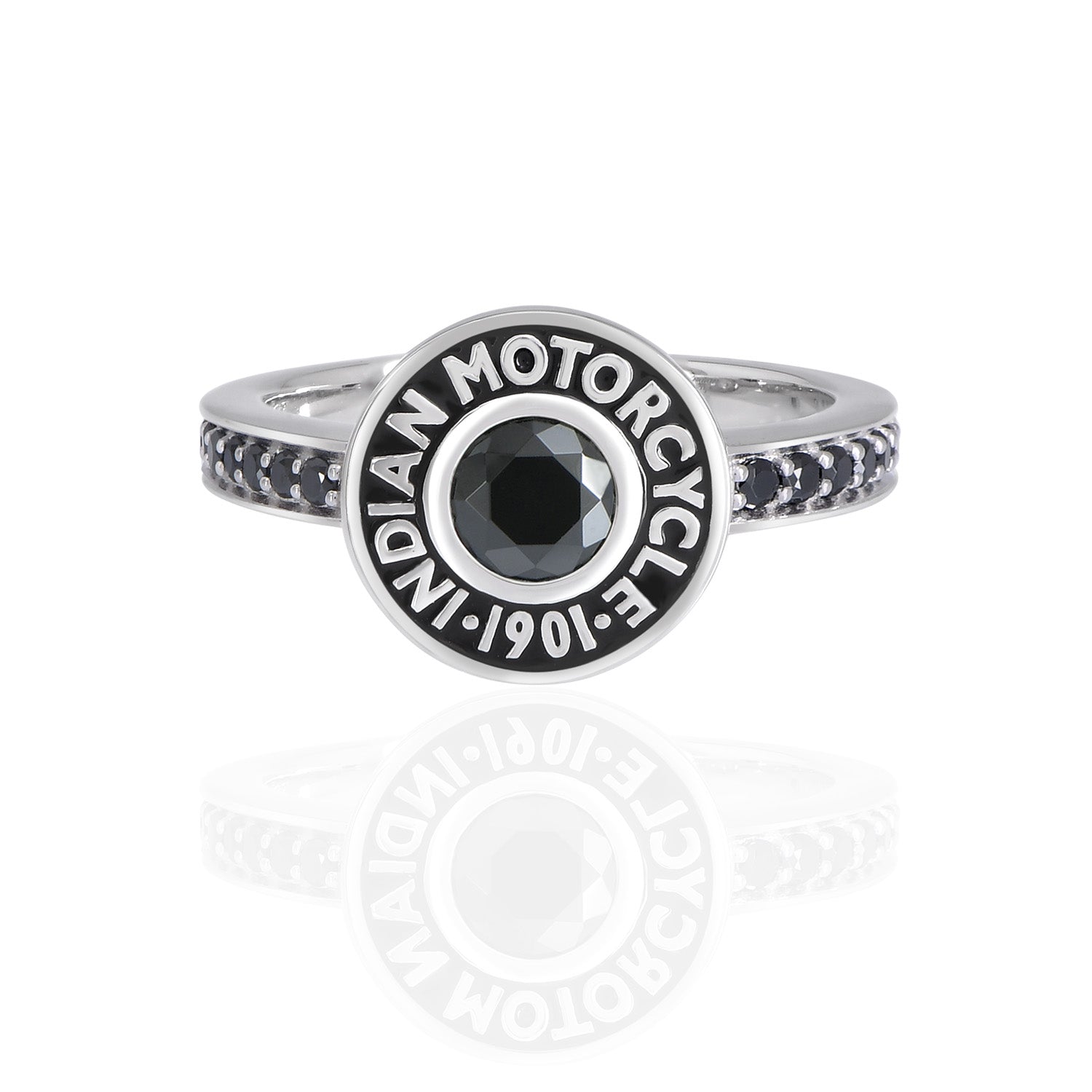 Rivet & Black Stone Ring