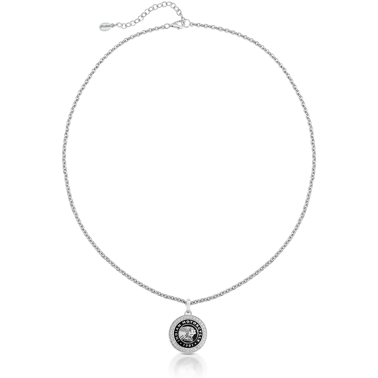 Roundel Headdress Silver & Bling Necklace