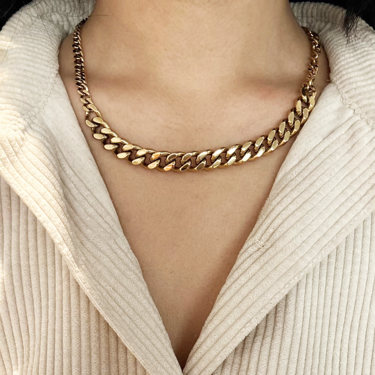 Dual Cuban Chain Necklace