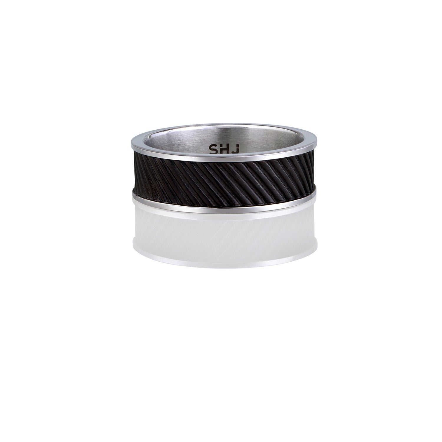 Slanted Lines Band Ring