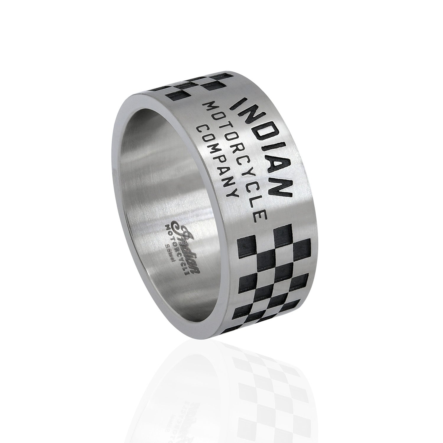 Speedway Checkered Band Ring