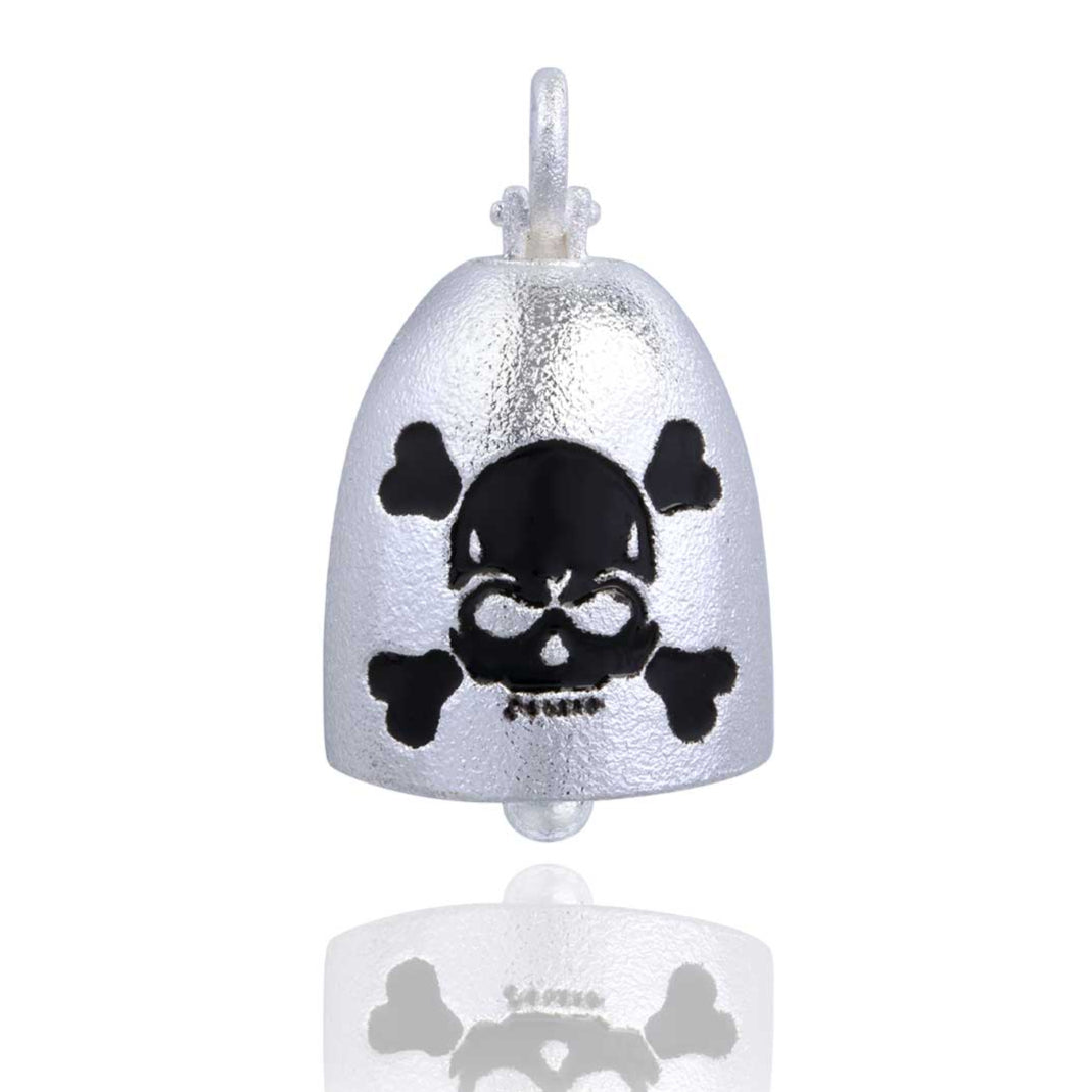 Black Skull & Crossbones Road Bell Steel Horse Jewelry