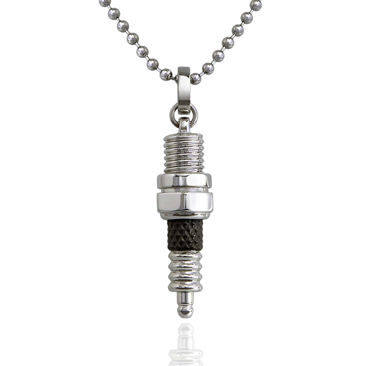 Spark Plug Necklace Steel Horse Jewelry