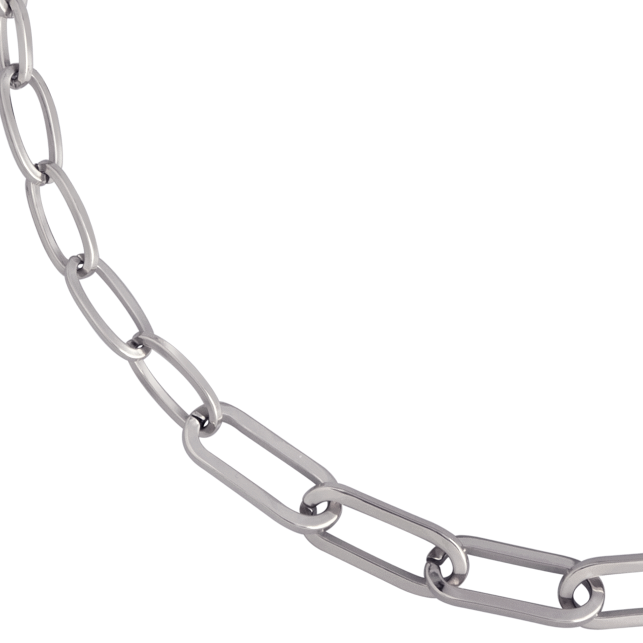 Tapered Paper Clip Chain Necklace